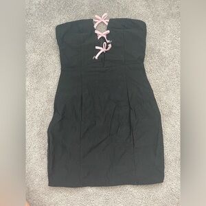 motel rocks black mini dress